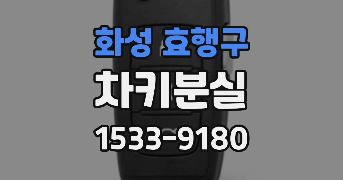 화성 효행구 차키분실