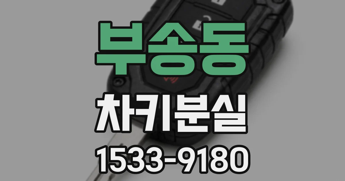 부송동 차키분실
