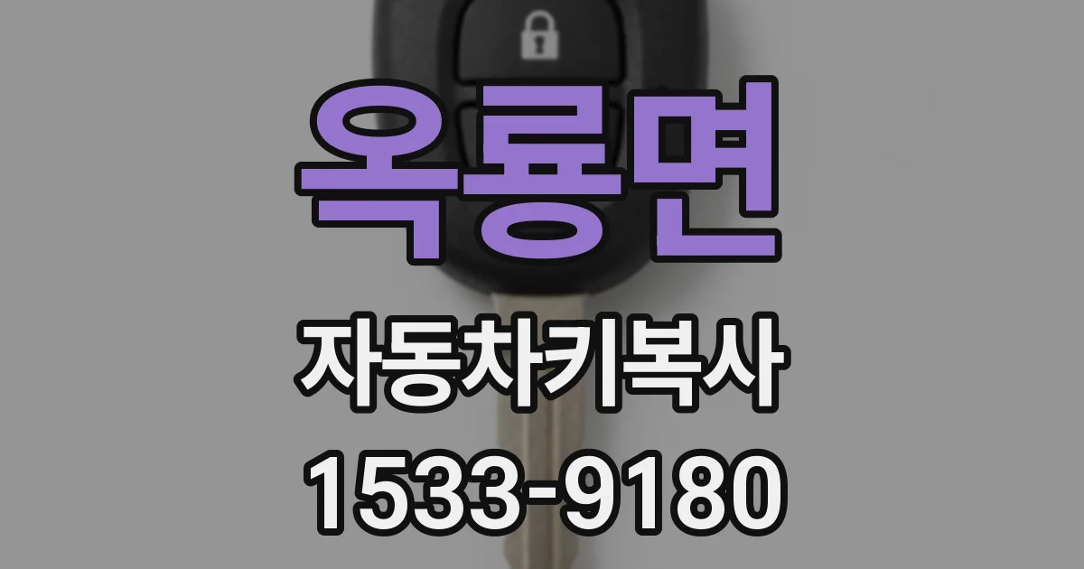 옥룡면 자동차키복사