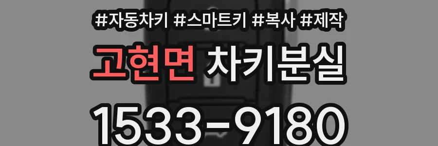 고현면 차키분실