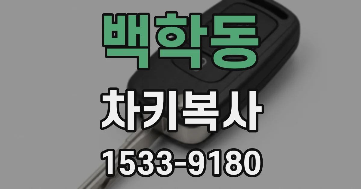백학동 차키복사