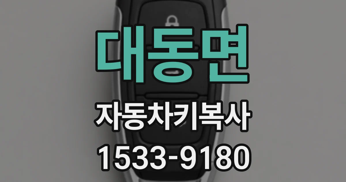 대동면 자동차키복사