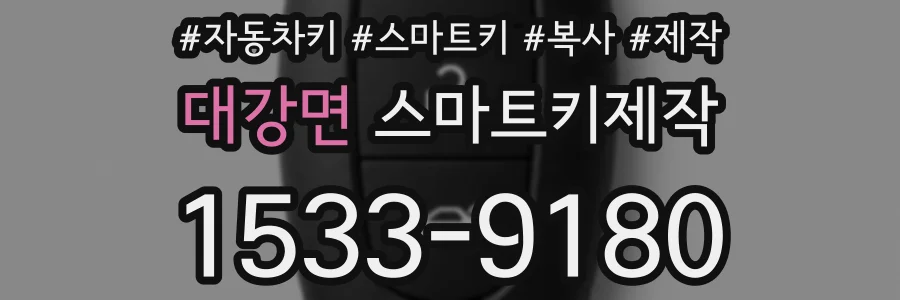 대강면 스마트키제작