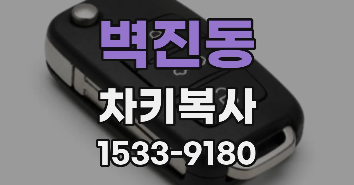 벽진동 차키복사