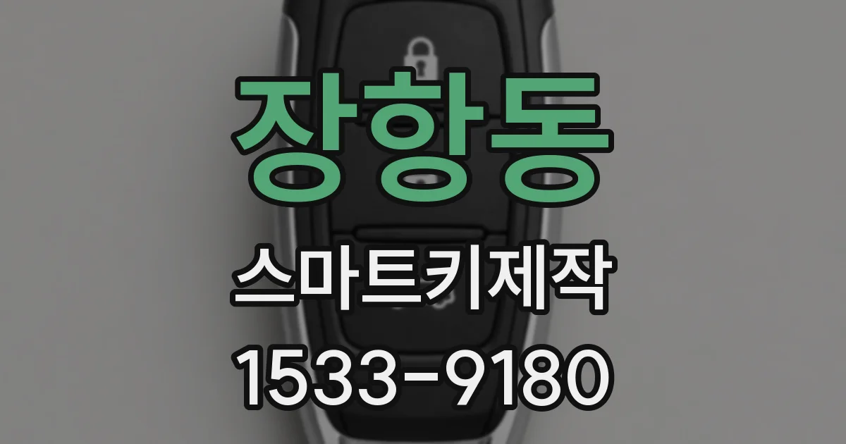 장항동 스마트키제작