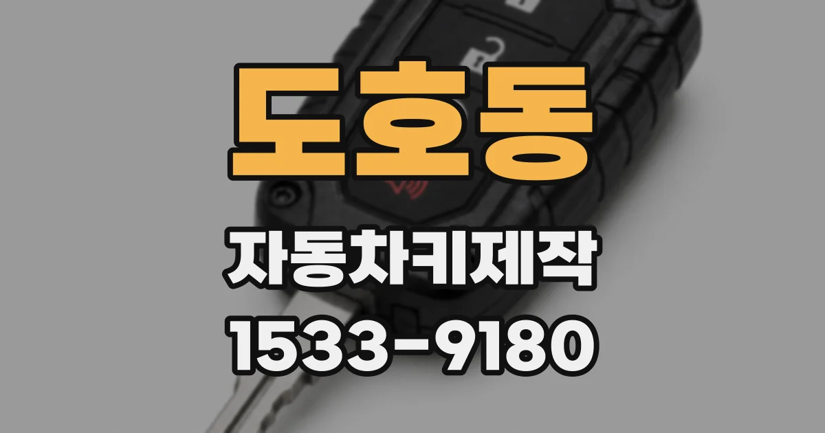 도호동 자동차키제작