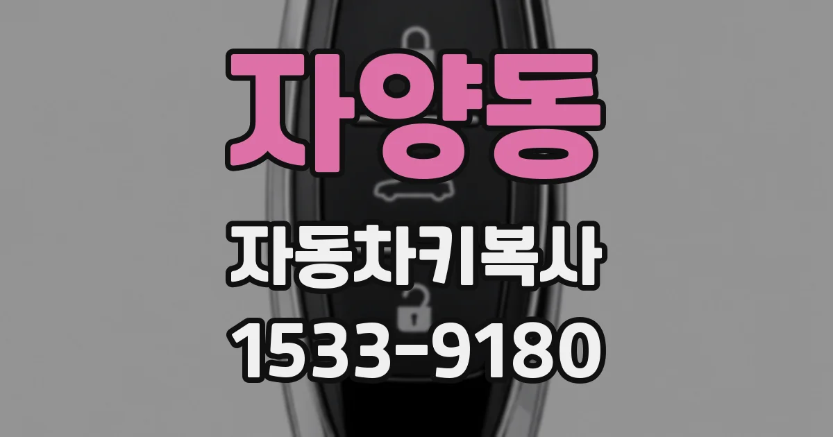 자양동 자동차키복사