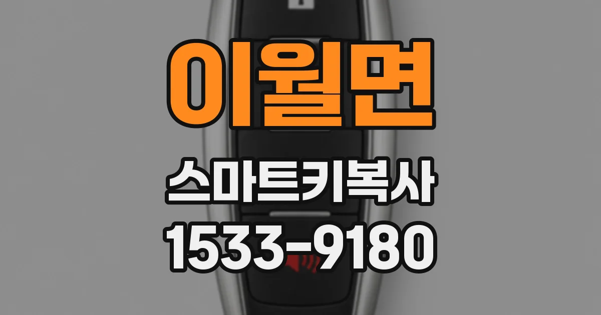 이월면 스마트키복사