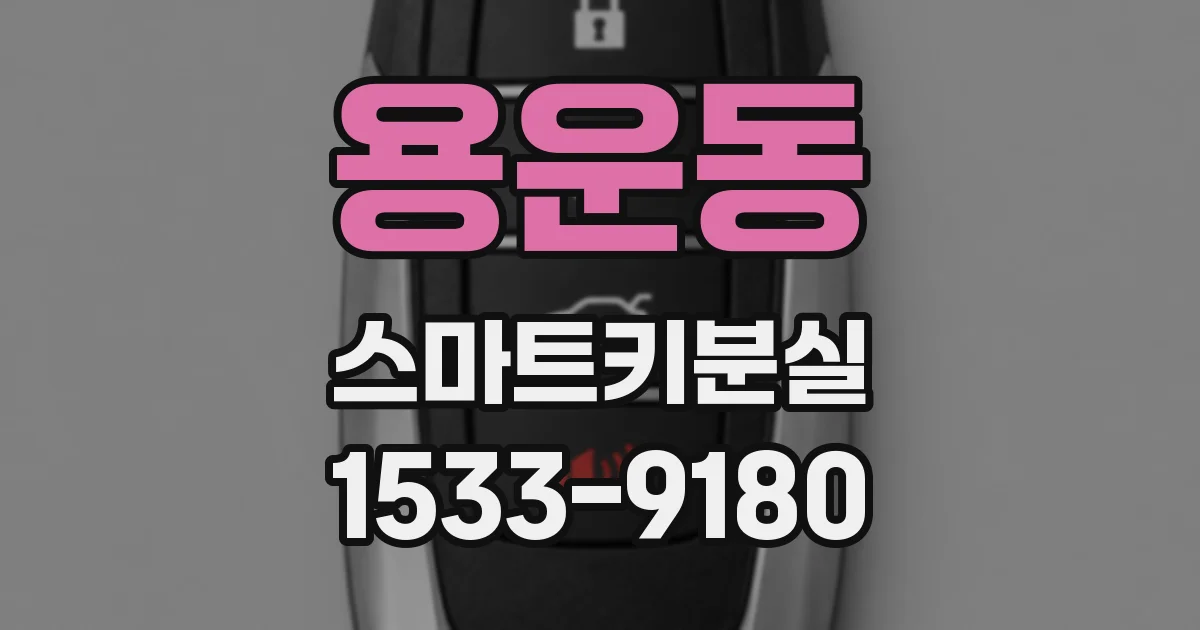 용운동 스마트키분실