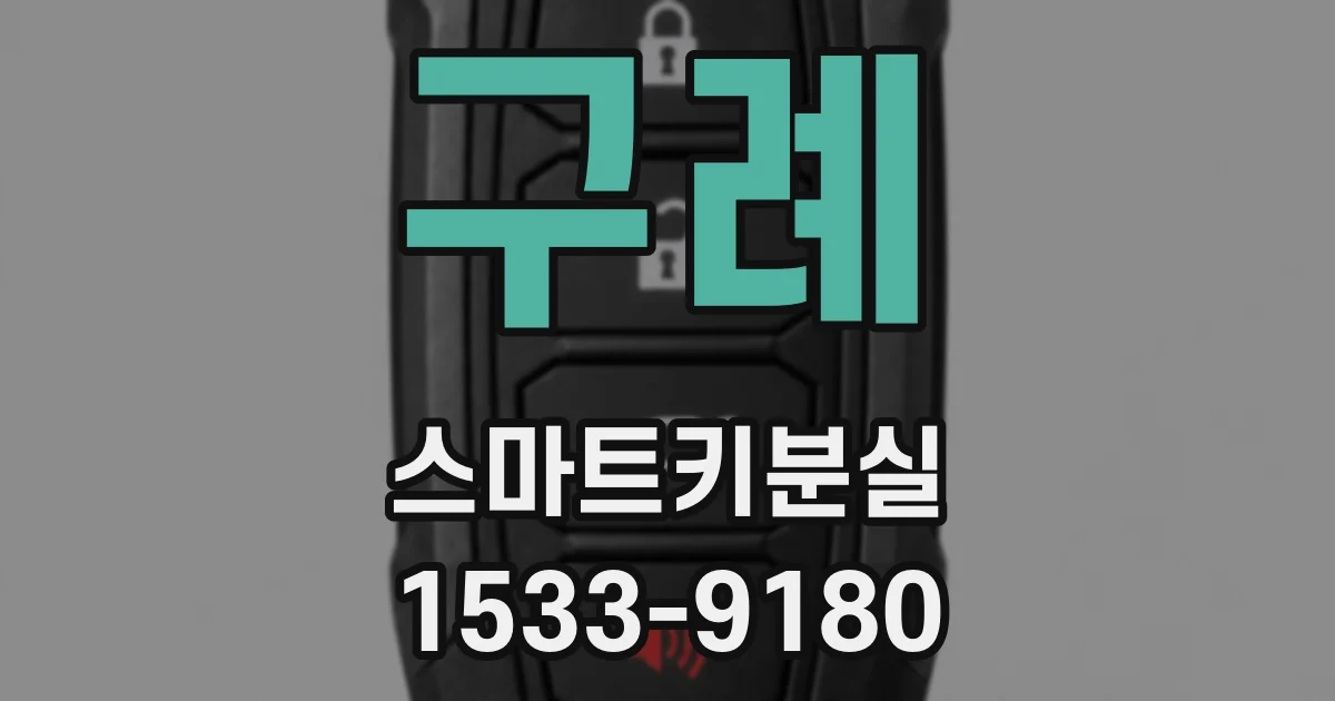 구례 스마트키분실