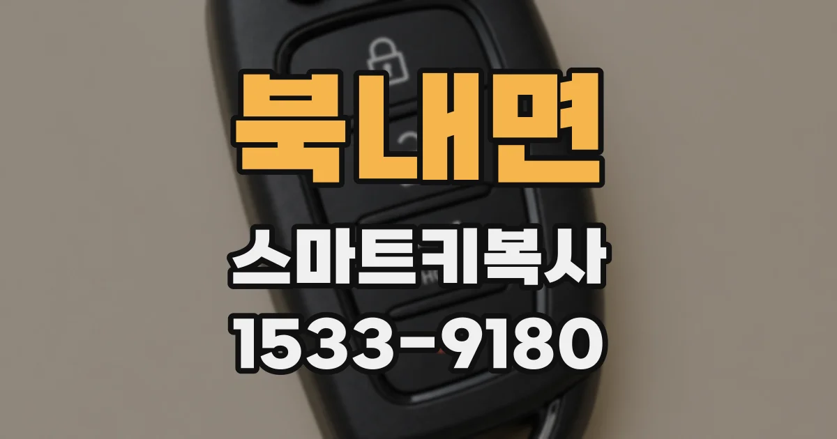북내면 스마트키복사