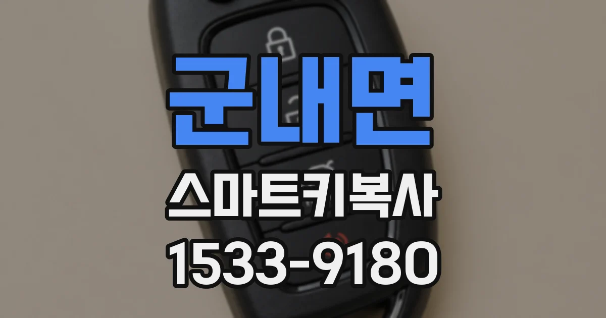 군내면 스마트키복사
