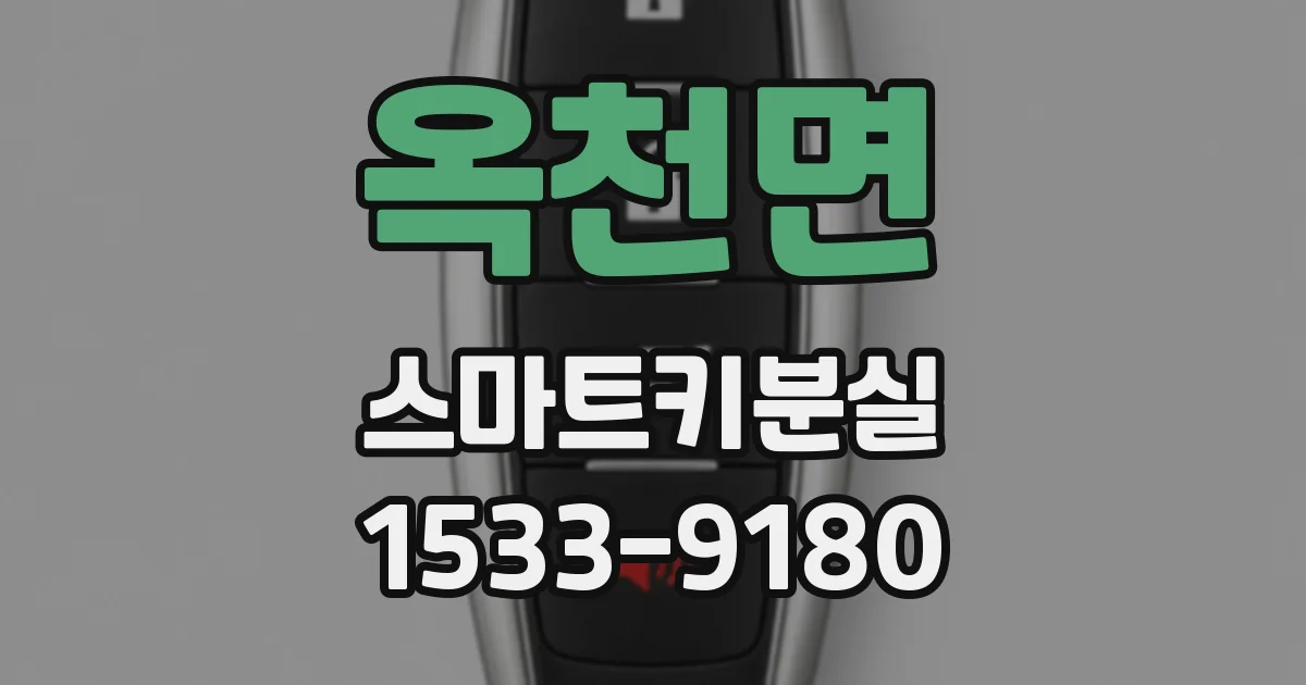 옥천면 스마트키분실