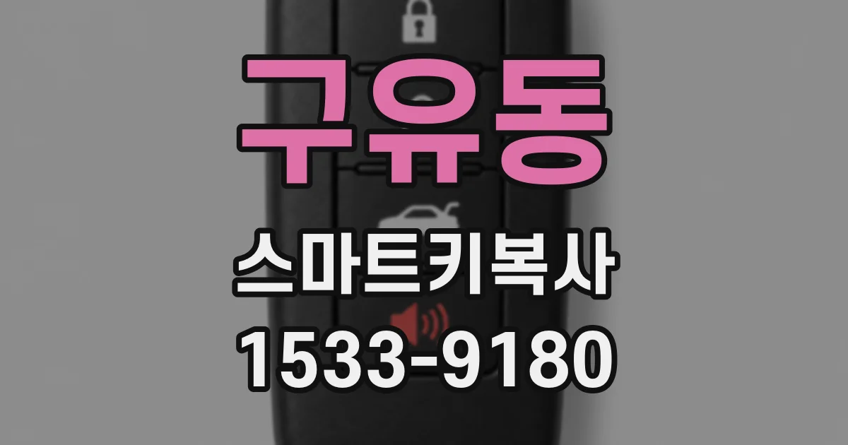 구유동 스마트키복사