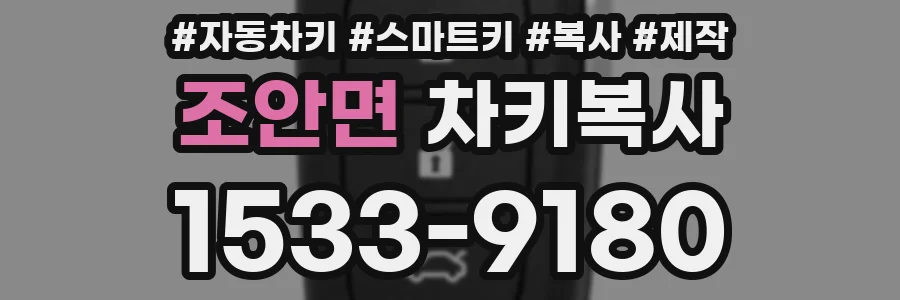 조안면 차키복사