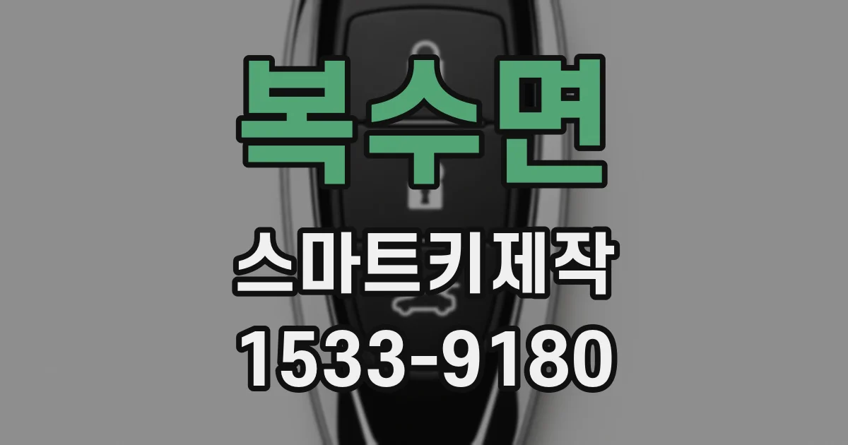 복수면 스마트키제작