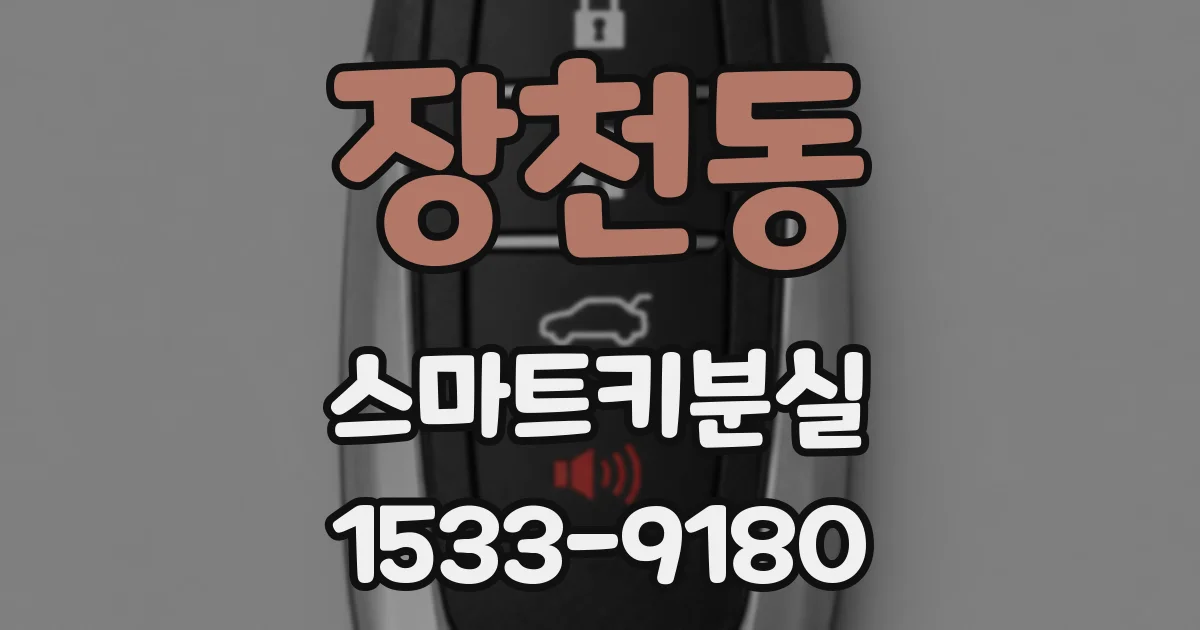 장천동 스마트키분실