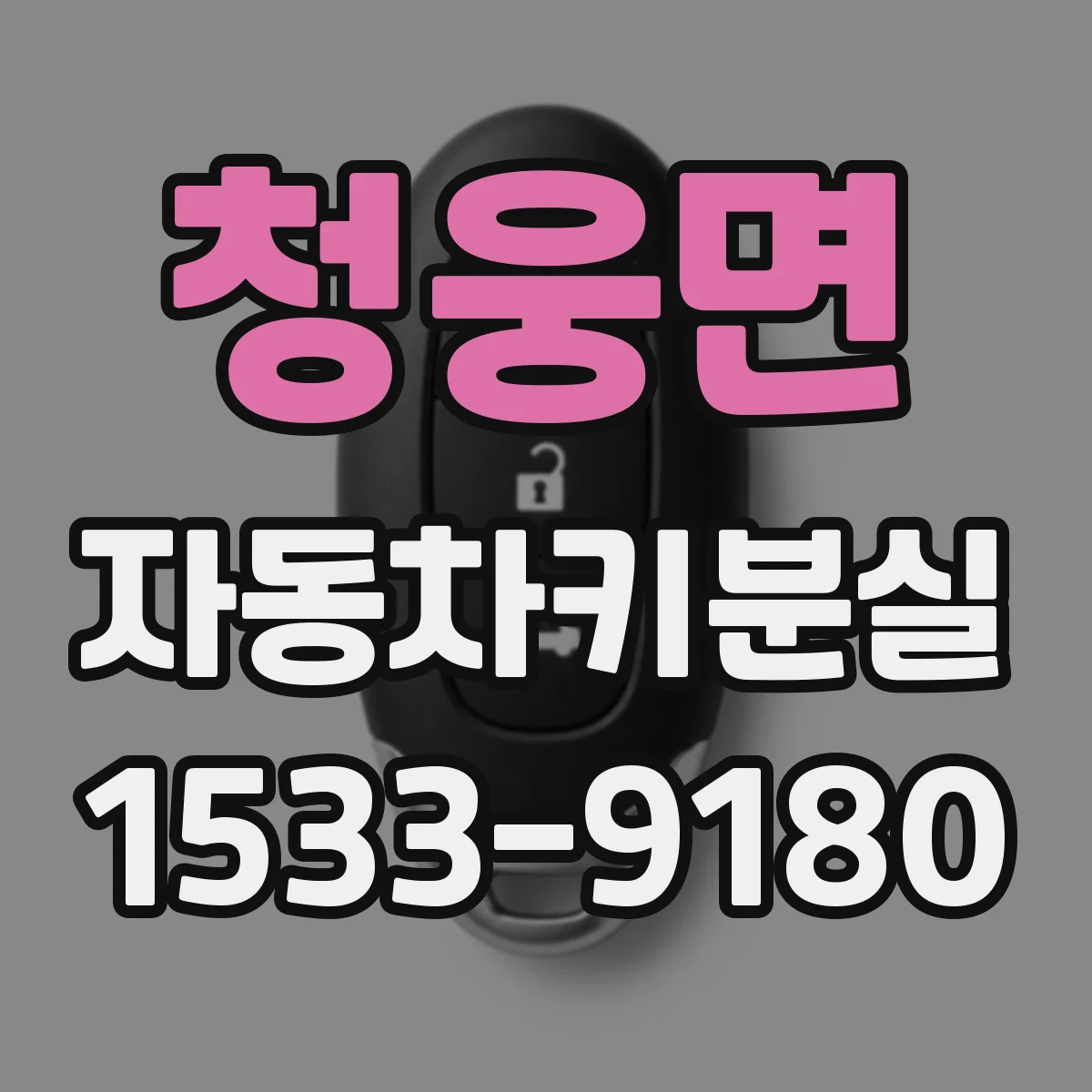 청웅면 자동차키분실