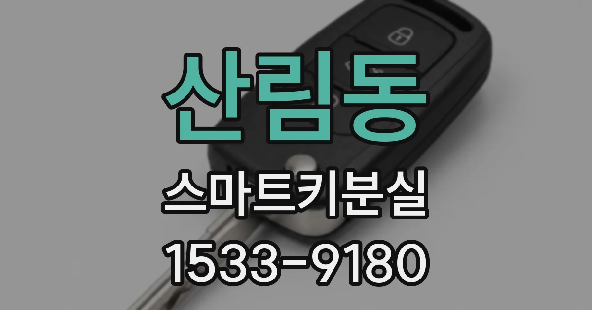 산림동 스마트키분실
