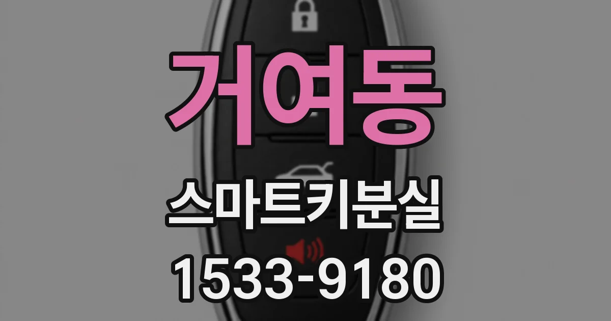 거여동 스마트키분실