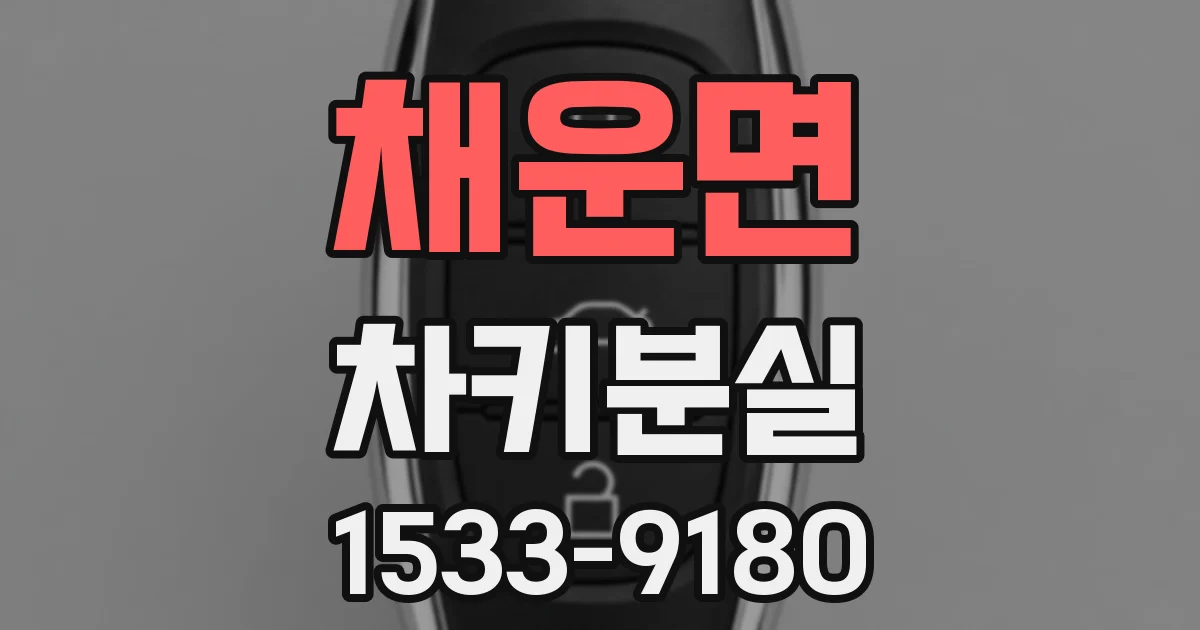 채운면 차키분실