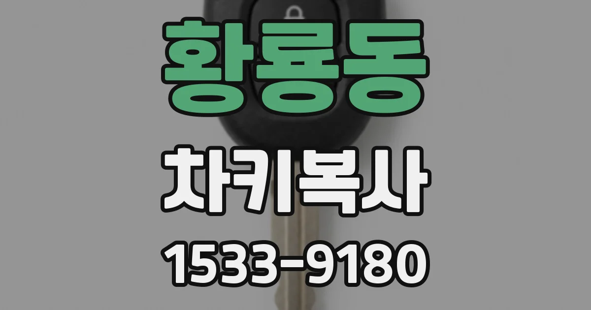 황룡동 차키복사