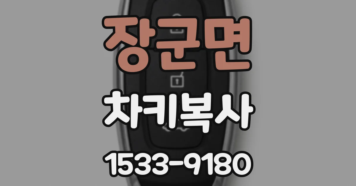 장군면 차키복사