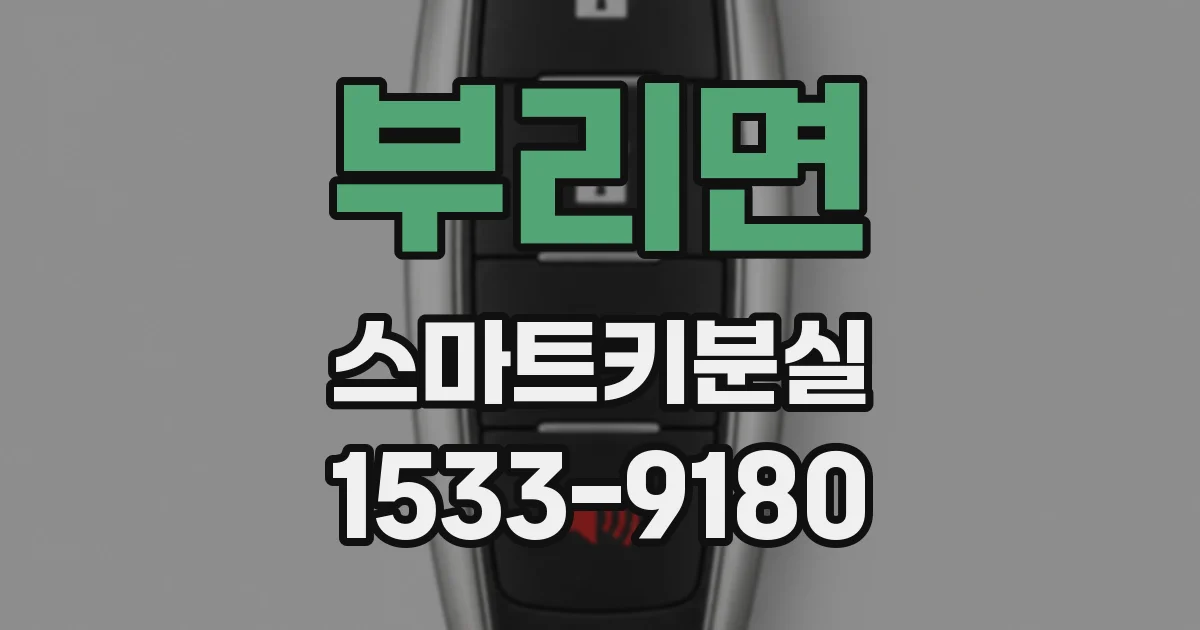 부리면 스마트키분실