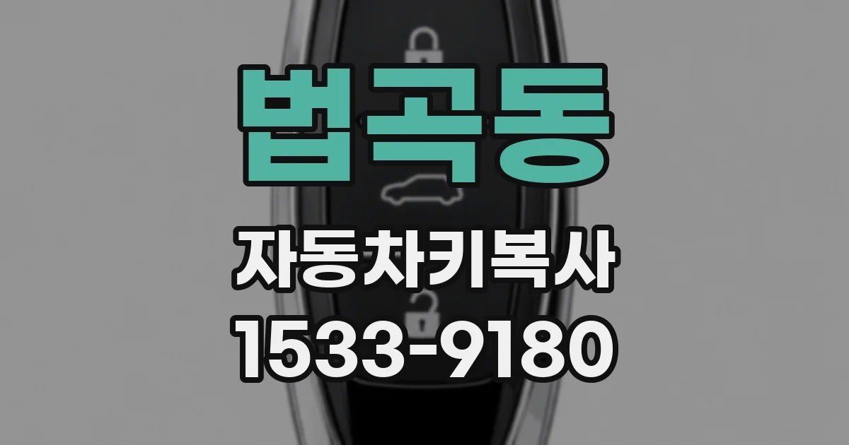 법곡동 자동차키복사