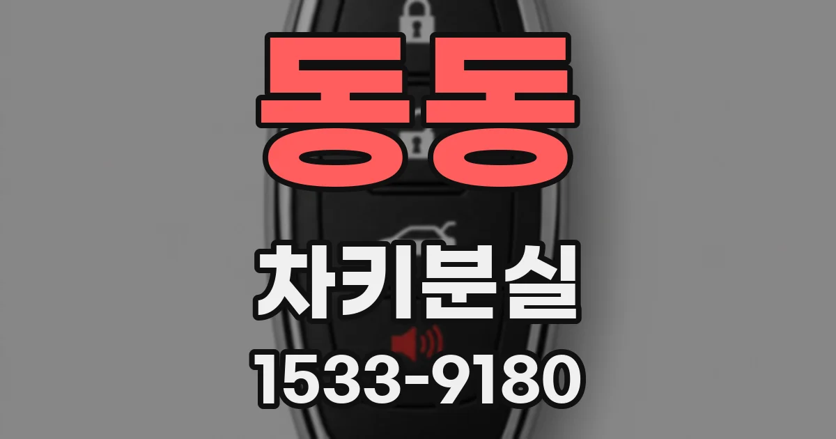동동 차키분실