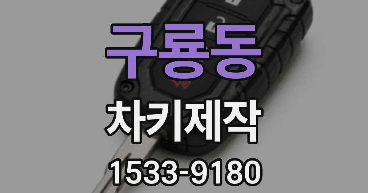 구룡동 차키제작