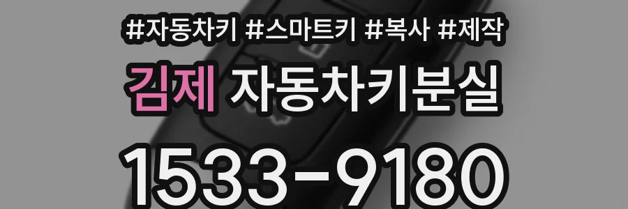 김제 자동차키분실