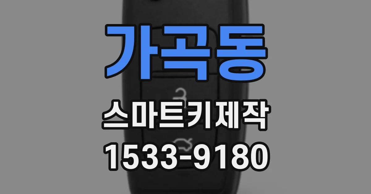 가곡동 스마트키제작