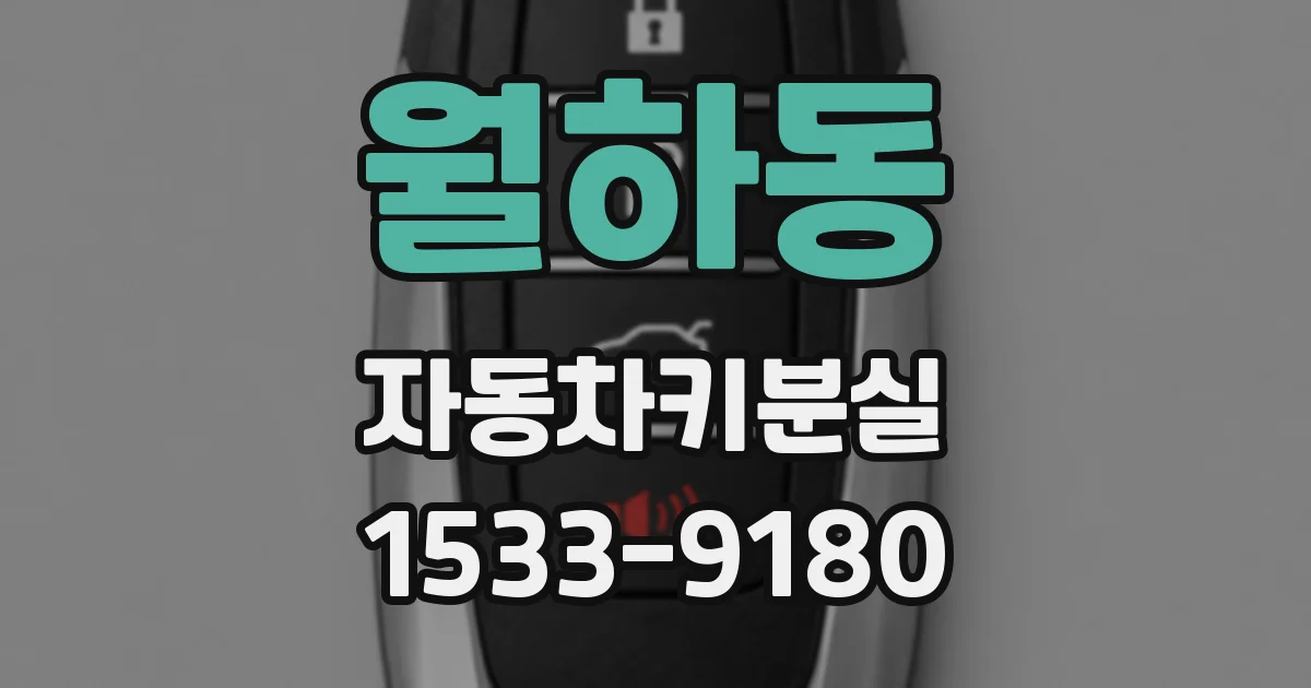 월하동 자동차키분실