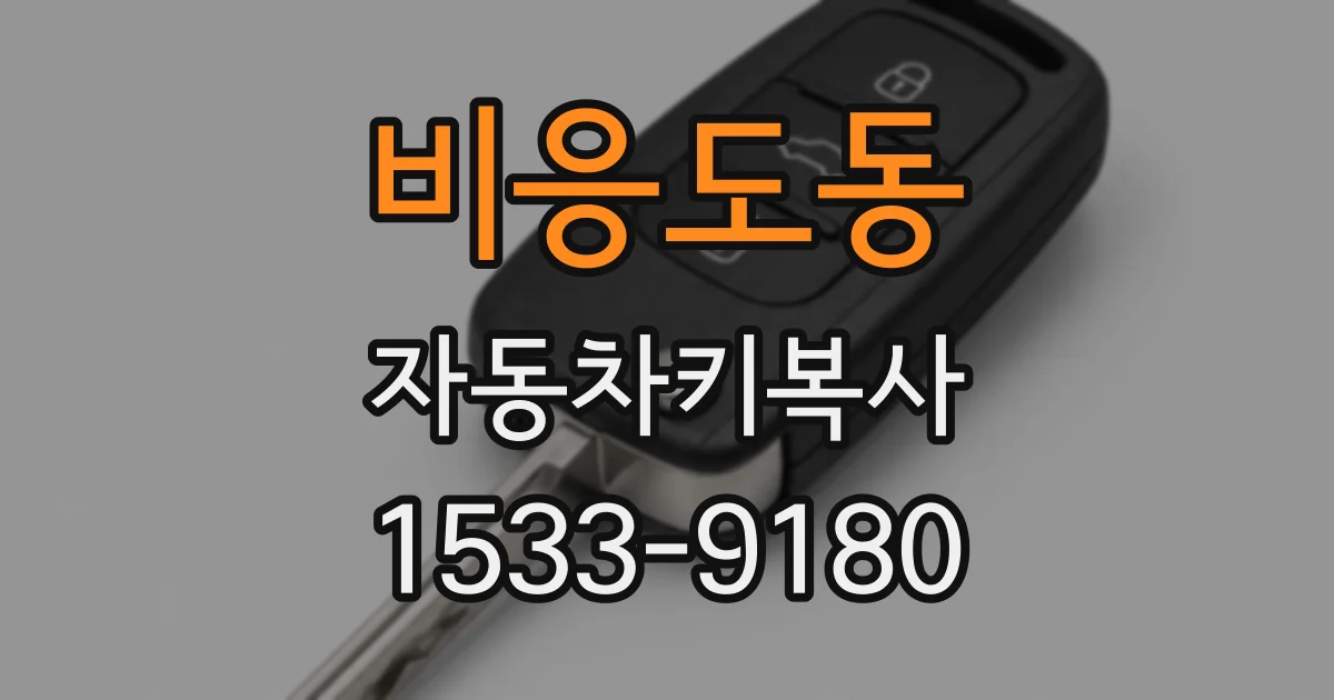 비응도동 자동차키복사
