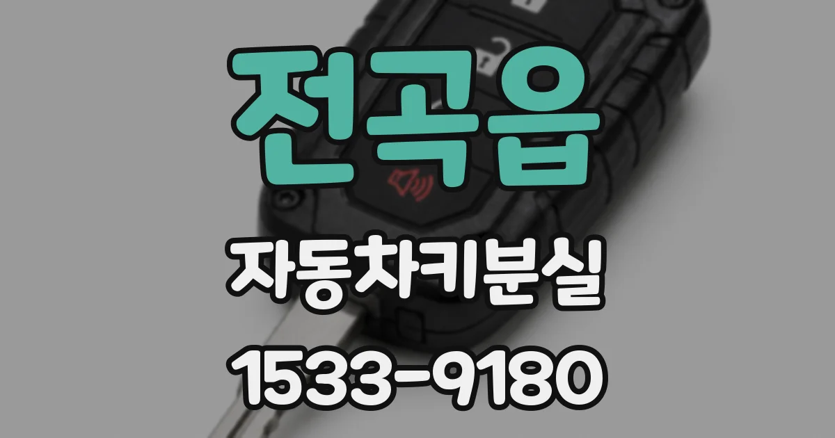 전곡읍 자동차키분실