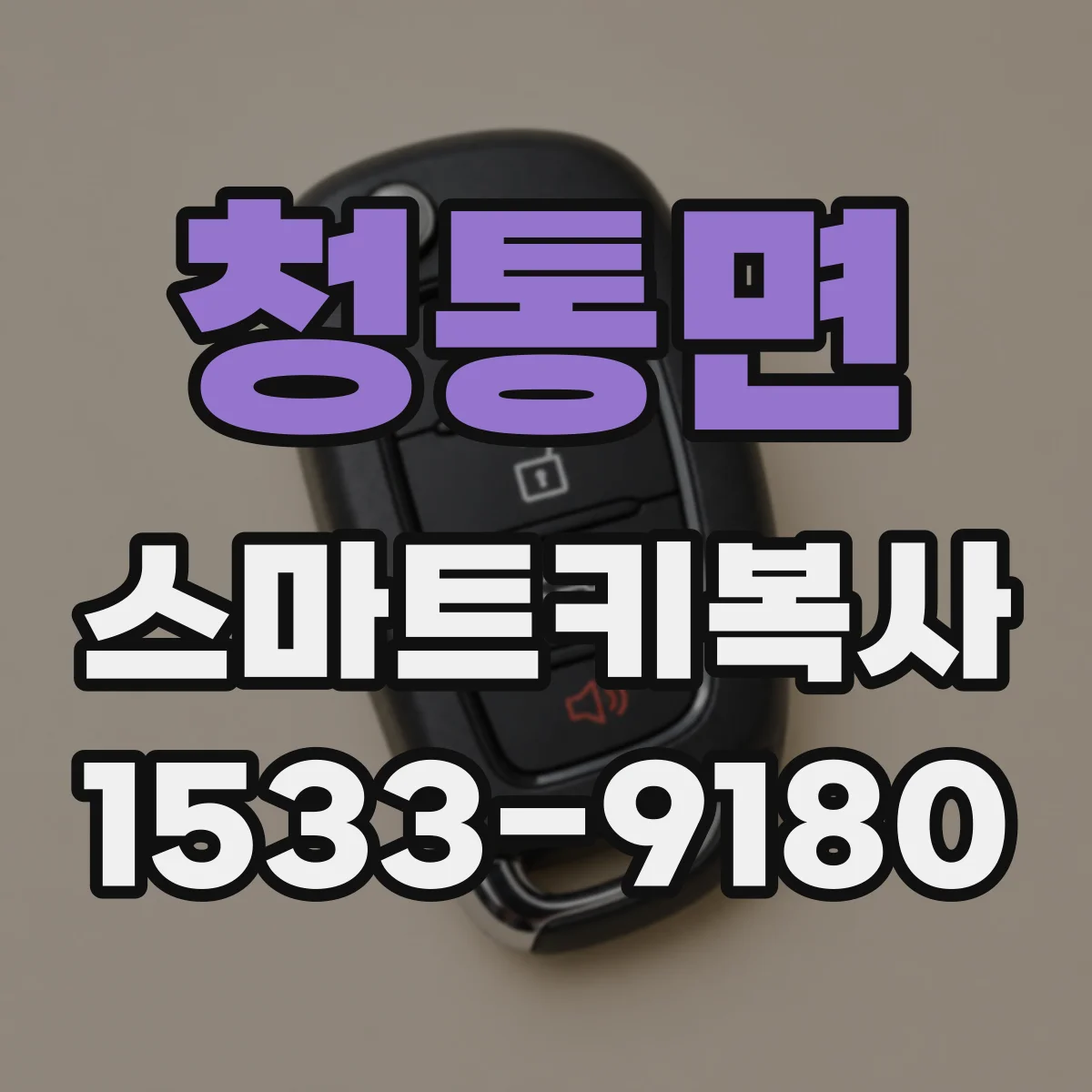 청통면 스마트키복사