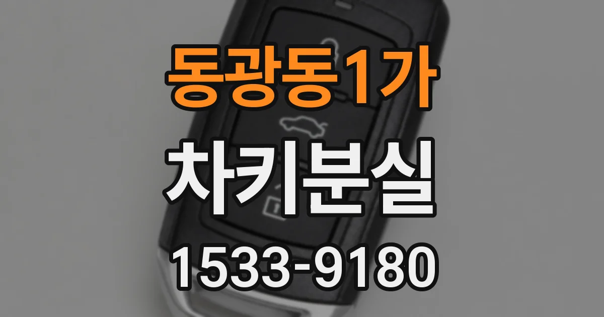 동광동1가 차키분실