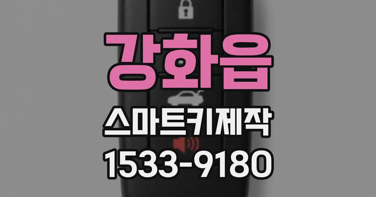 강화읍 스마트키제작