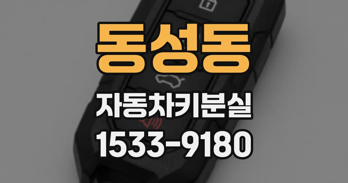 동성동 자동차키분실
