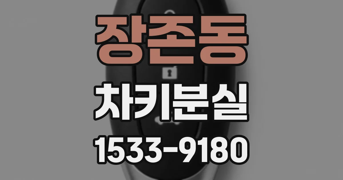 장존동 차키분실