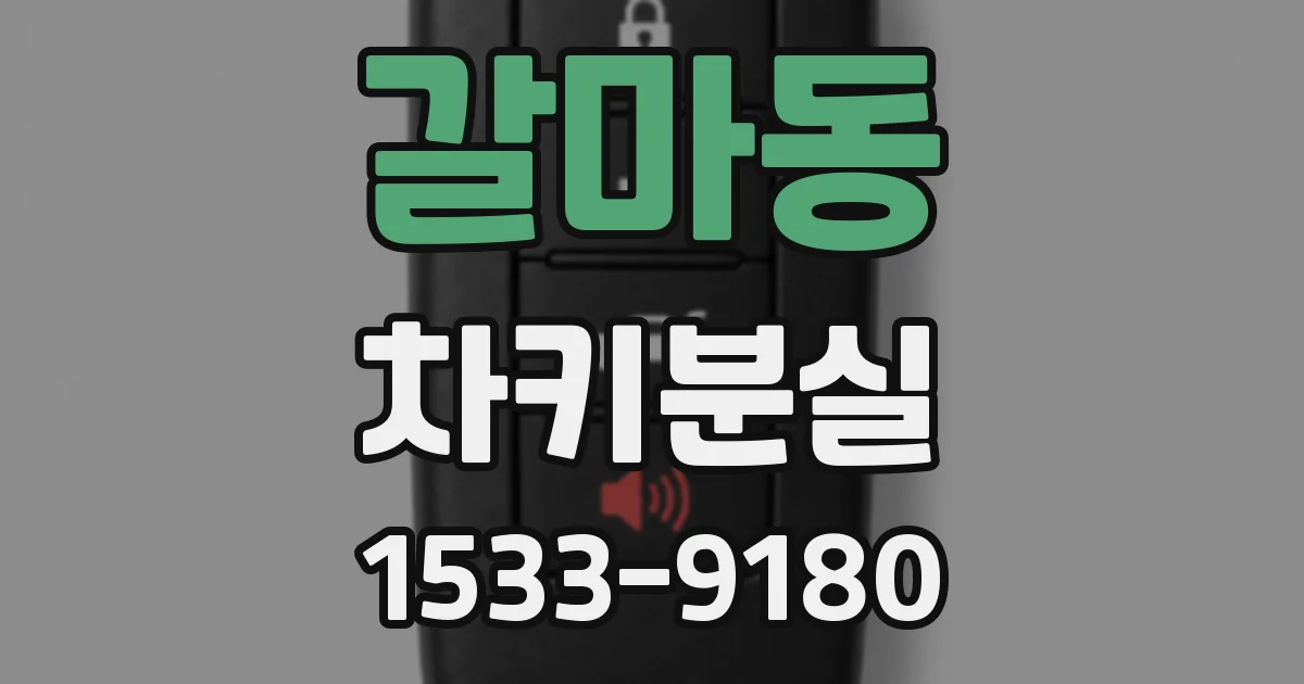 갈마동 차키분실