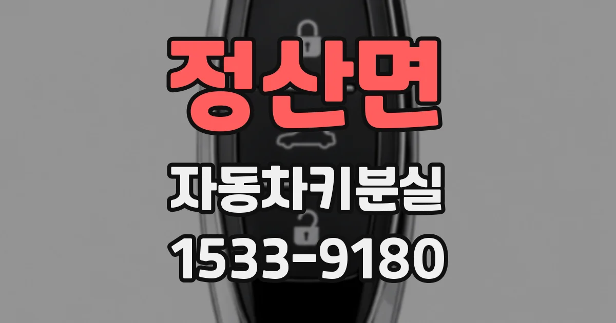 정산면 자동차키분실