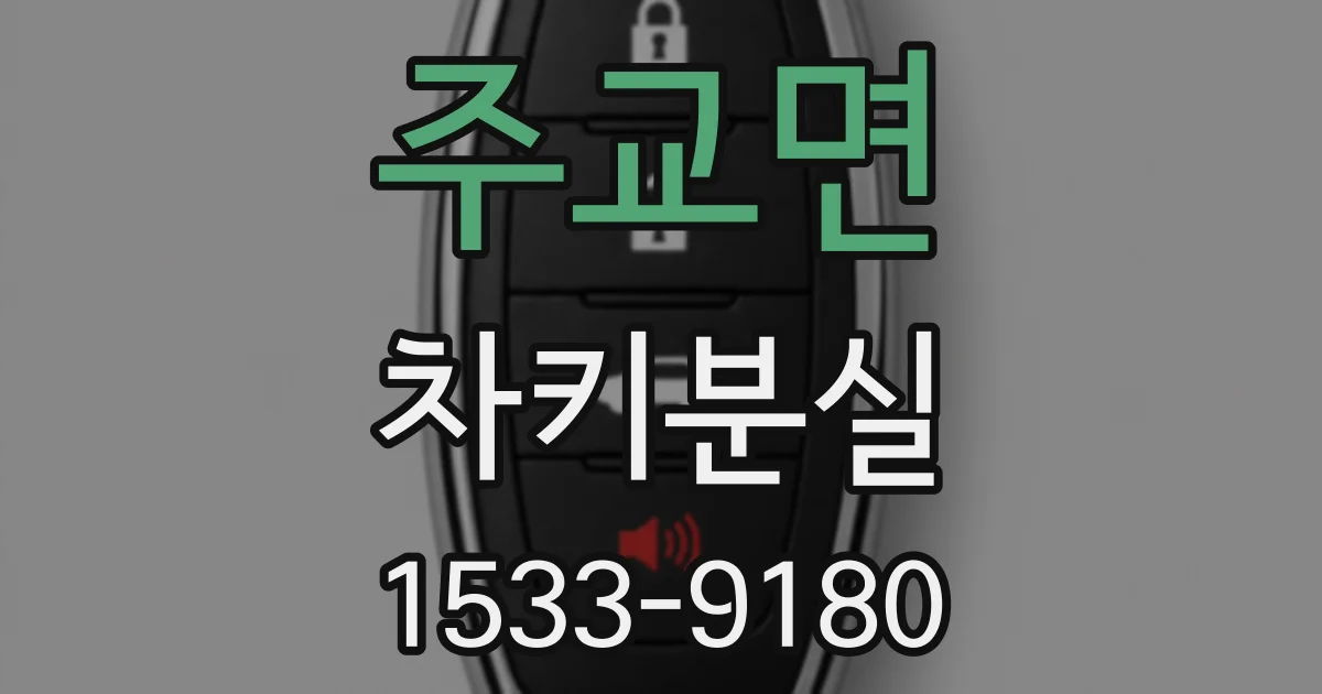 주교면 차키분실