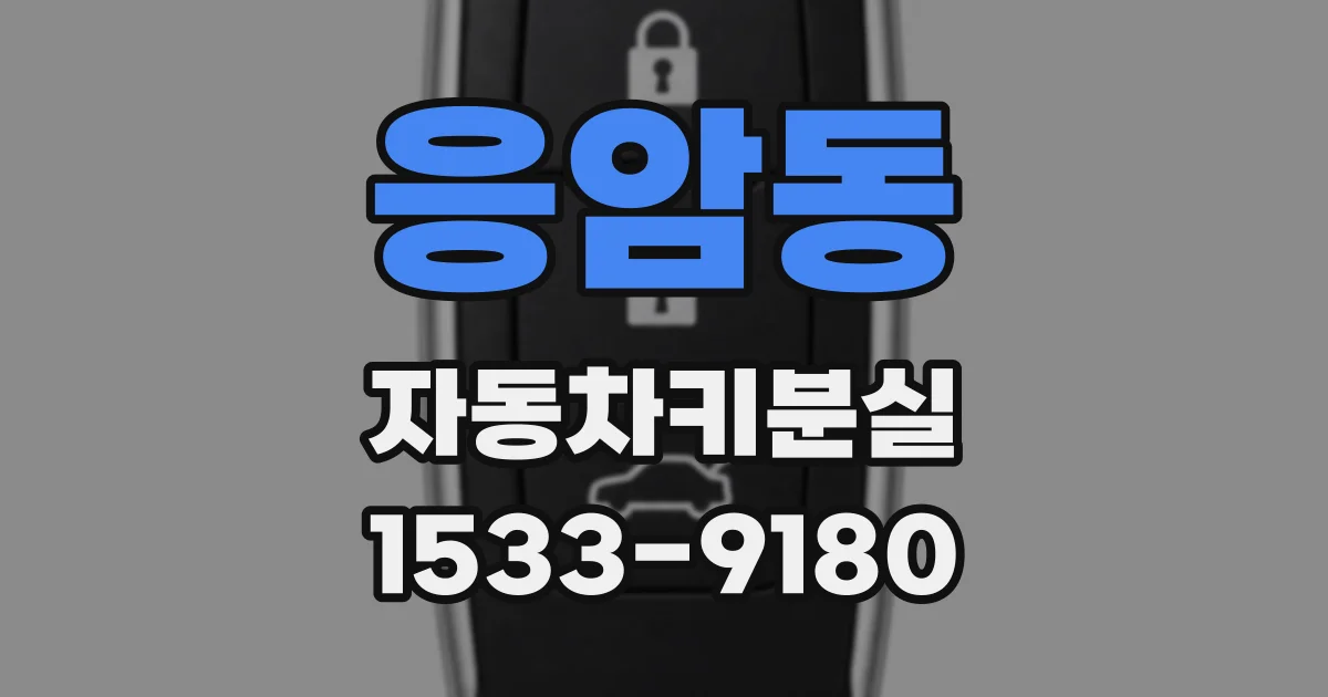 응암동 자동차키분실