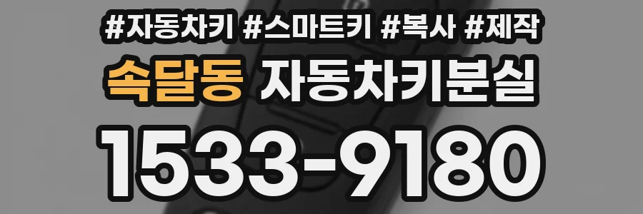 속달동 자동차키분실