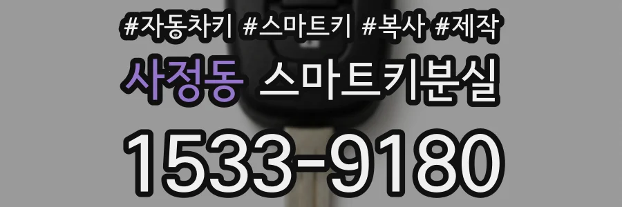 사정동 스마트키분실