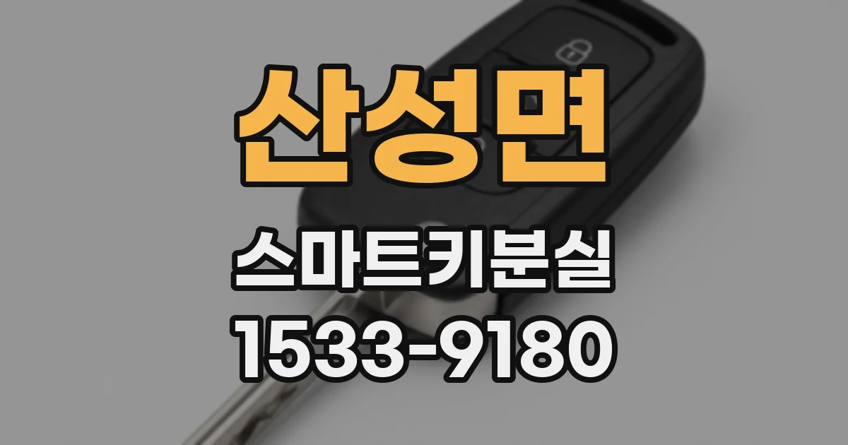 산성면 스마트키분실