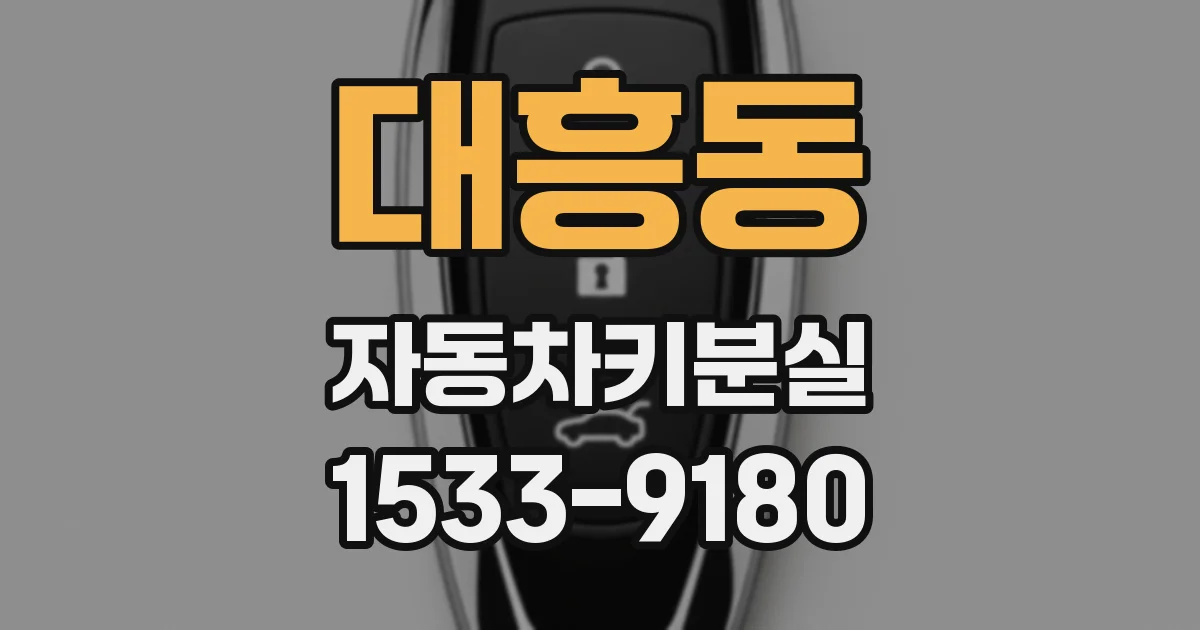 대흥동 자동차키분실