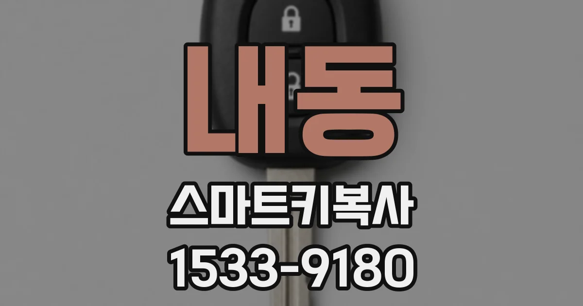 내동 스마트키복사